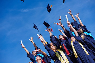 Image showing high school graduates students