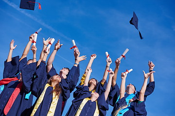 Image showing high school graduates students