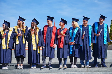 Image showing young graduates students group