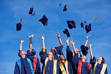 Image showing high school graduates students