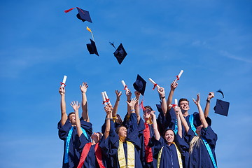 Image showing high school graduates students