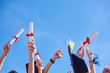 Image showing high school graduates students