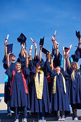 Image showing high school graduates students