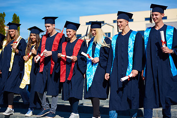 Image showing young graduates students group