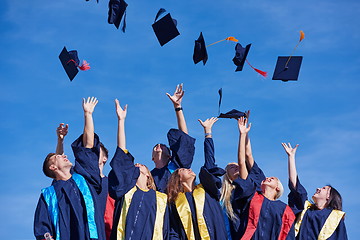 Image showing high school graduates students