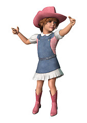 Image showing Little Cowgirl