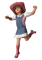 Image showing Little Cowgirl