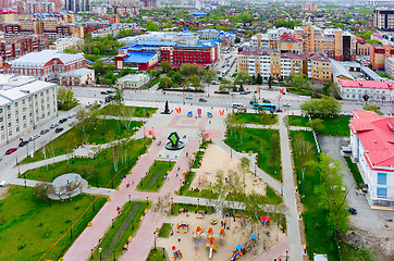 Image showing Bortsov Revolyutsii Square in Tyumen, Russia