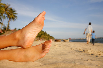 Image showing Beach Legs