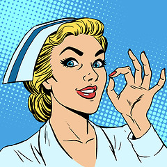 Image showing Nurse okay gesture