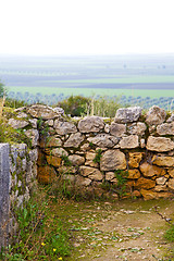 Image showing   in morocco africa the old roman   monument and site