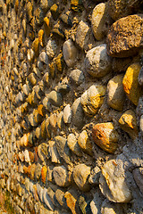 Image showing wall milan  in italy old   church concrete wall   the    abstrac