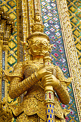 Image showing demon  the temple  asia   wat  palaces  warrior monster