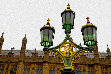 Image showing europe in the sky of london lantern   illumination