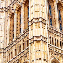 Image showing old in london  historical    parliament glass  window    structu