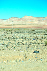 Image showing brown bush  in    valley 