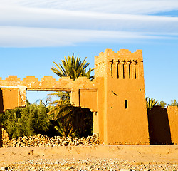 Image showing africa in morocco the old contruction and the historical village