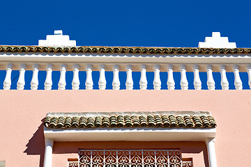 Image showing line in morocco africa old tile and  ceramic  