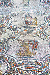 Image showing roof mosaic in the old  and history travel