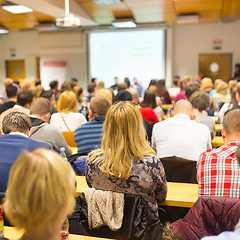 Image showing Workshop at university lecture hall.