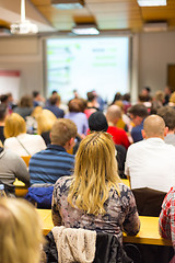 Image showing Workshop at university lecture hall.