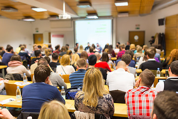 Image showing Workshop at university lecture hall.