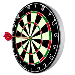 Image showing Darts aim