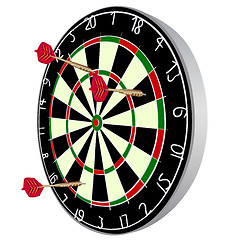 Image showing Darts aim