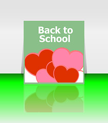 Image showing Back to school word, education concept