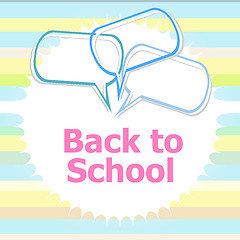 Image showing back to school. Design elements, abstract background, education concept