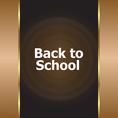 Image showing back to school calligraphic designs, retro style elements, typographic and education concept 