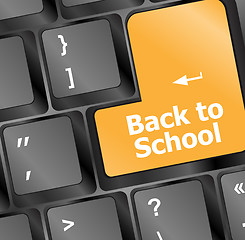 Image showing Back to school, Education concept: computer keyboard, back to school