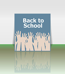 Image showing Back to school word, education concept