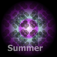 Image showing Summer Words on abstract Backgrounds