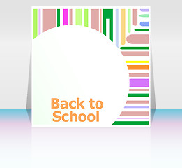 Image showing Back to school word, education concept