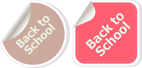 Image showing Back To School education banners, education concept