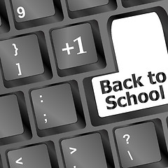 Image showing Back to school, Education concept: computer keyboard, back to school