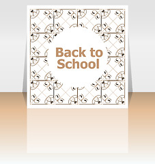 Image showing Back to school word, education concept