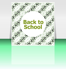 Image showing Back to school word, education concept