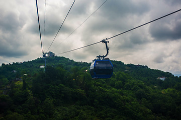 Image showing BATUMI, GEORGIA - JULY 20: view from the cabin cableway