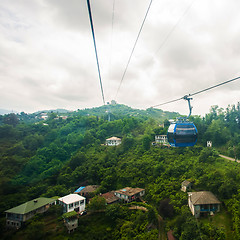 Image showing BATUMI, GEORGIA - JULY 20: view from the cabin cableway