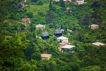 Image showing BATUMI, GEORGIA - JULY 20: view from the cabin cableway