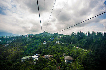 Image showing BATUMI, GEORGIA - JULY 20: view from the cabin cableway