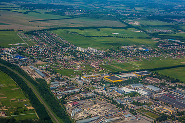 Image showing Aerial view of a city