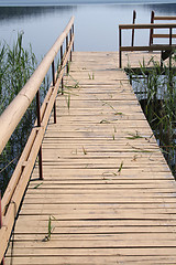 Image showing Wooden bridge