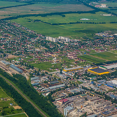 Image showing Aerial view of a city