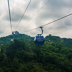 Image showing BATUMI, GEORGIA - JULY 20: view from the cabin cableway