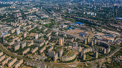 Image showing Aerial view of a city
