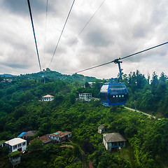 Image showing BATUMI, GEORGIA - JULY 20: view from the cabin cableway