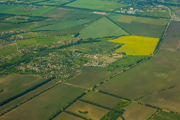 Image showing Aerial view of a city.